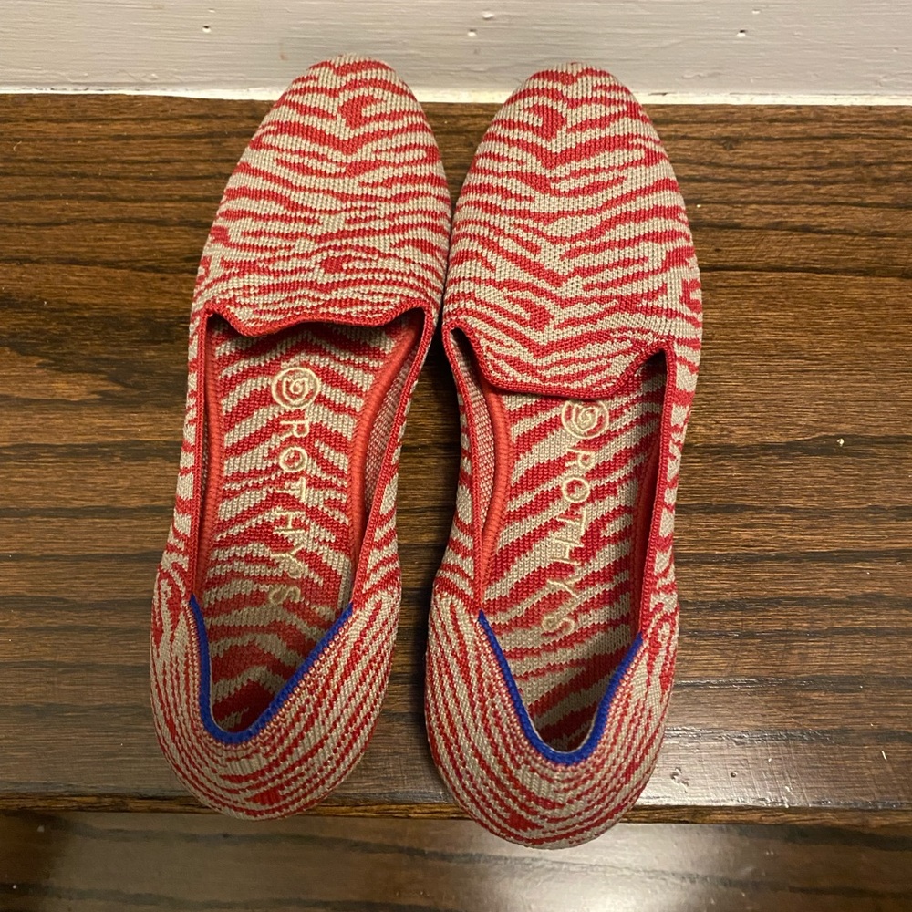 Rothy’s red zebra print points - 7